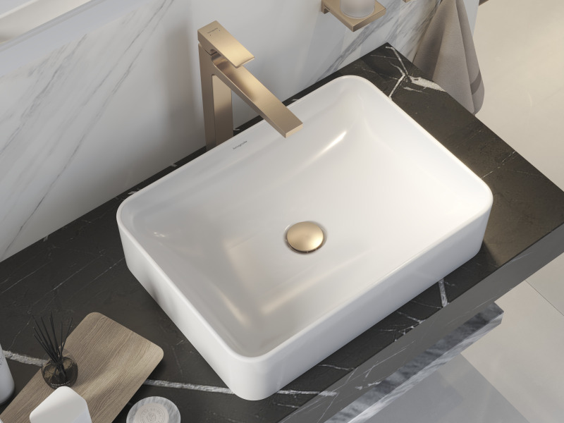 HansGrohe Metropol Tek Kollu Lavabo Bataryası 260 Çubuk Volan, Bas - Aç Gider Seti İle, Çanak Lavabolar İçin - 32512140 - 3