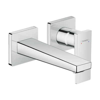 HansGrohe Metropol Tek Kollu Lavabo Bataryası Çubuk Volan, Ankastre Duvara Monte, 16.5 Cm Gaga İle - 32525000 - 1