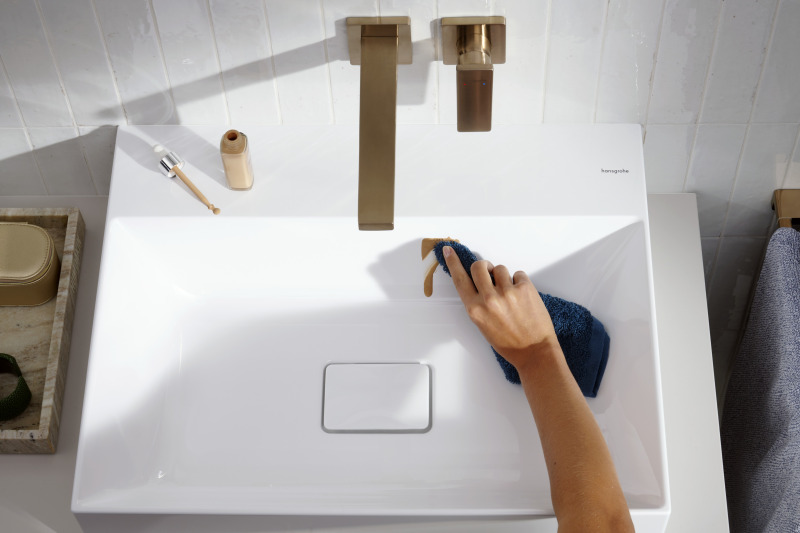 HansGrohe Metropol Tek Kollu Lavabo Bataryası Çubuk Volan, Ankastre Duvara Monte, 22.5 Cm Gaga İle - 32526140 - 5