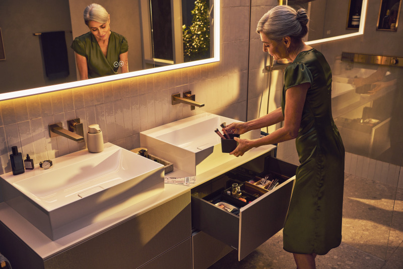 HansGrohe Metropol Tek Kollu Lavabo Bataryası Çubuk Volan, Ankastre Duvara Monte, 22.5 Cm Gaga İle - 32526140 - 7