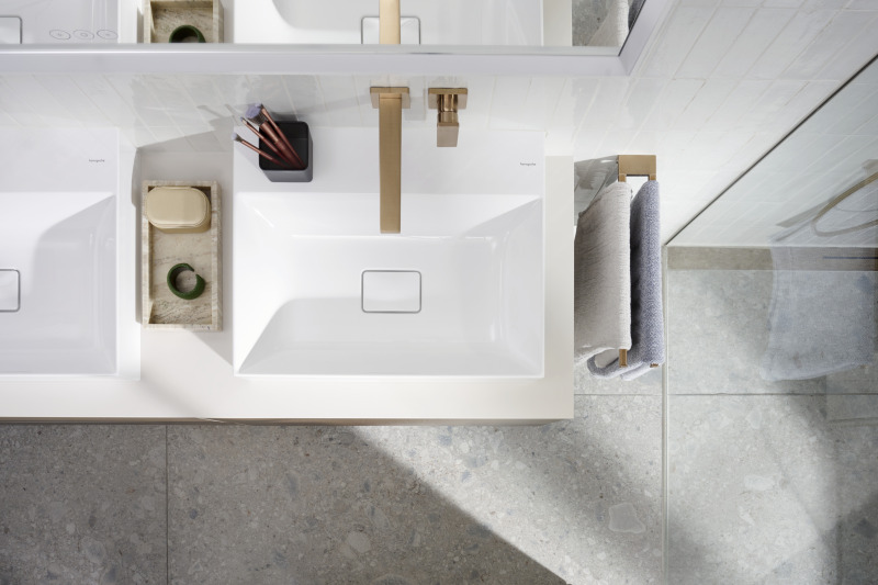 HansGrohe Metropol Tek Kollu Lavabo Bataryası Çubuk Volan, Ankastre Duvara Monte, 22.5 Cm Gaga İle - 32526140 - 15