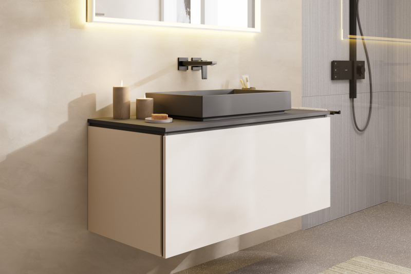 HansGrohe Metropol Tek Kollu Lavabo Bataryası Çubuk Volan, Ankastre Duvara Monte, 22.5 Cm Gaga İle - 32526340 - 3