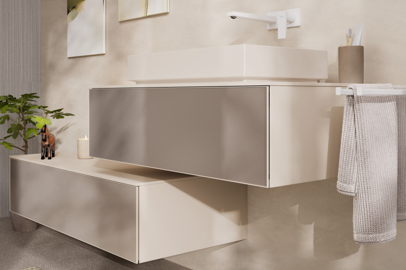 HansGrohe Metropol Tek Kollu Lavabo Bataryası Çubuk Volan, Ankastre Duvara Monte, 22.5 Cm Gaga İle - 32526700 - 3