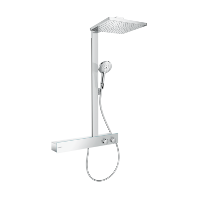 HansGrohe Raindance E Duş Kolonu 300 1 Jet, Ecosmart, 9 Lt/Dk, Showertablet 600 İle - 27364000 - 1