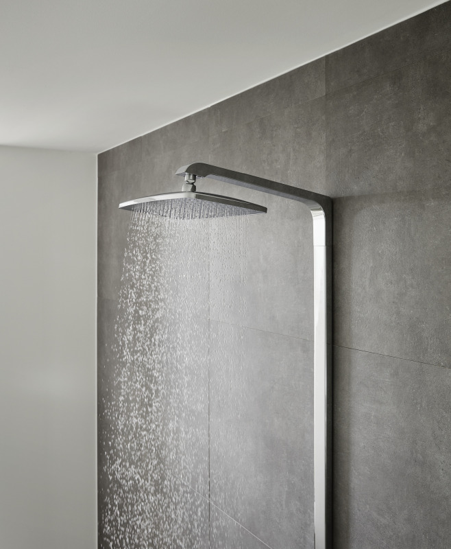 HansGrohe Raindance E Duş Kolonu 360 1 Jet, Ecosmart, 9 Lt/Dk, Termostat İle - 27286000 - 2