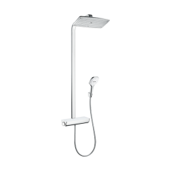 HansGrohe Raindance E Duş Kolonu 360 1 Jet, Ecosmart, 9 Lt/Dk, Termostat İle - 27286400 - HANSGROHE