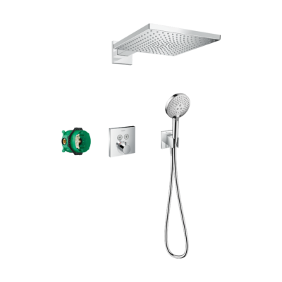 HansGrohe Raindance E Duş Sistemi 300 1Jet Showerselect Square İle - 27952000 - 1