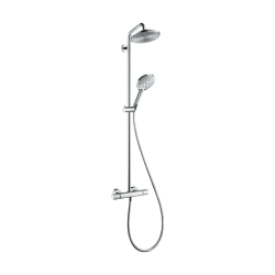 HansGrohe Raindance S Duş Kolonu 240 1 Jet, Ecosmart, 9 Lt/Dk, Termostat İle - 27116000 - 1