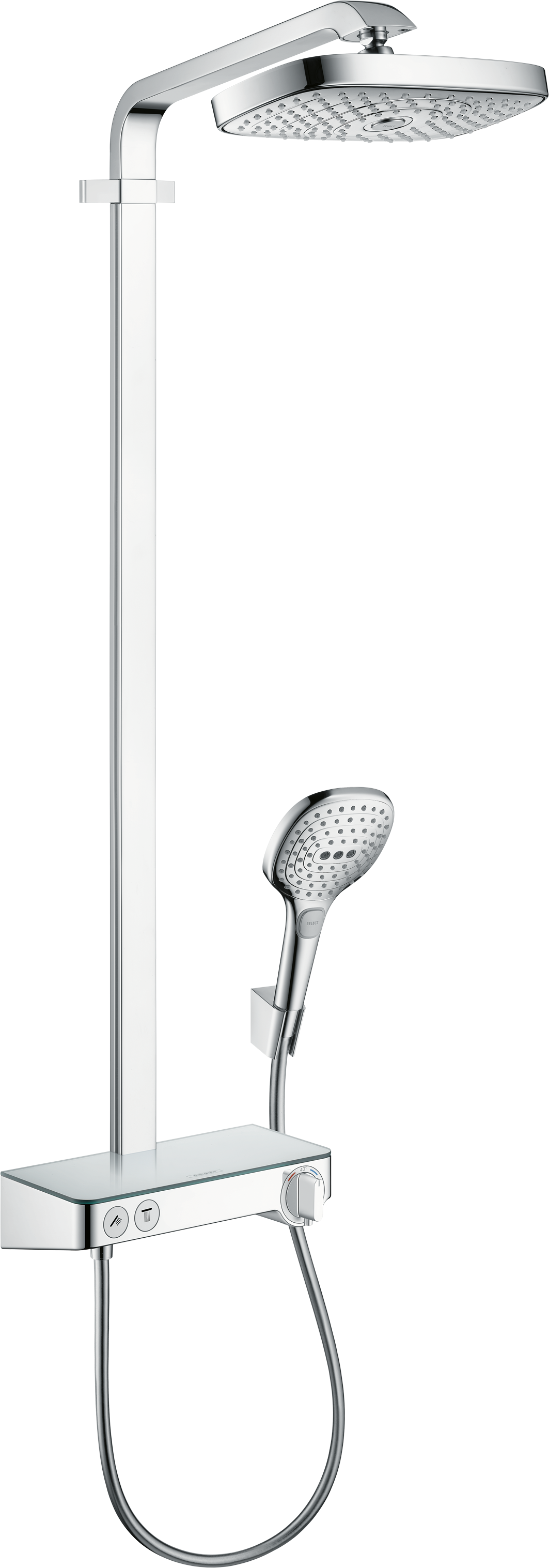 HansGrohe Raindance Select E Duş Kolonu 300 2 Jet, Showertablet Select 300 İle - 27126000 - 1