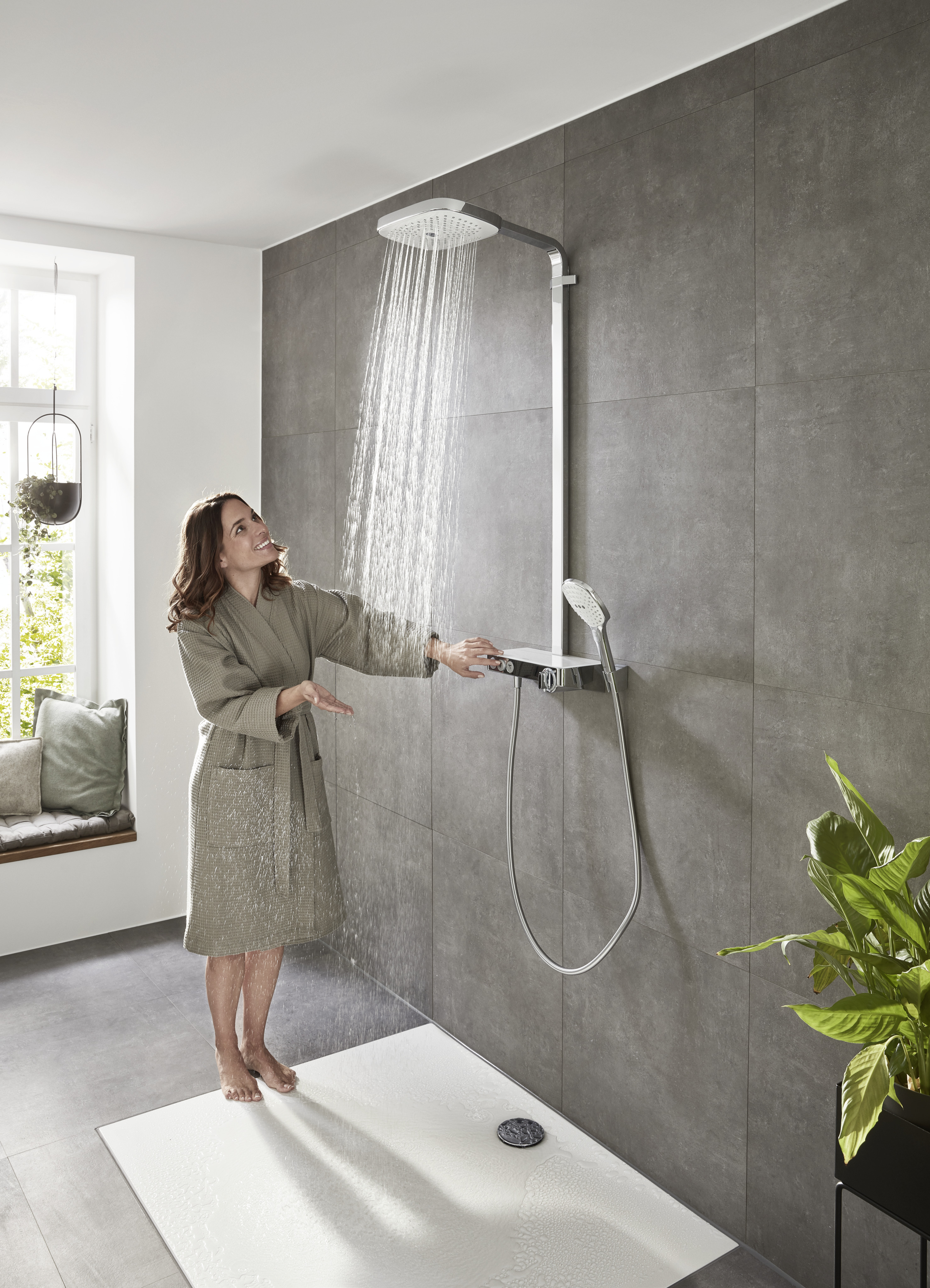 HansGrohe Raindance Select E Duş Kolonu 300 3 Jet, Showertablet Select 300 İle - 27127400 - 6