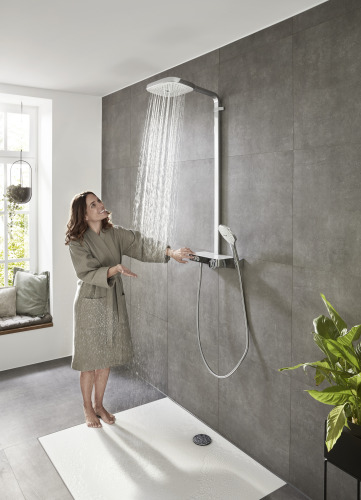 HansGrohe Raindance Select E Duş Kolonu 300 3 Jet, Showertablet Select 300 İle - 27127400 - 6