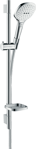HansGrohe Raindance Select E Duş Seti 120 3 Jet, Ecosmart, 9Lt/Dk, 65 Cm Duş Barı Ve Sabunluk İle - 26622400 - 1