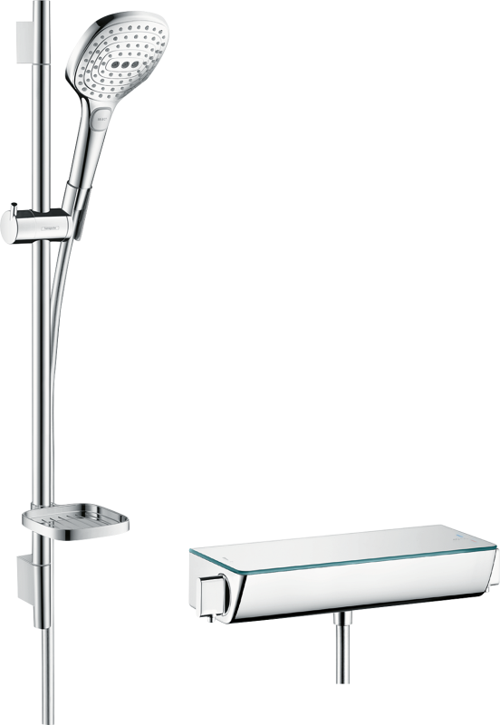 HansGrohe Raindance Select E Duş Seti 120 3 Jet, Ecosmart, 9Lt/Dk, 65 Cm Duş Barı Ve Sabunluk İle - 26622400 - 2