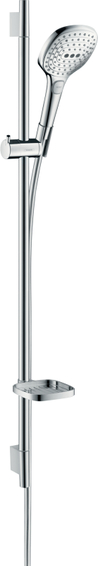 HansGrohe Raindance Select E Duş Seti 120 3 Jet, Ecosmart, 9Lt/Dk, 90 Cm Duş Barı Ve Sabunluk İle - 26623400 - 1