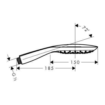 HansGrohe Raindance Select E El Duşu 150 3 Jet - 26550000 - 2