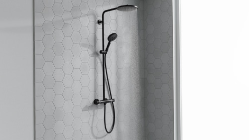 HansGrohe Raindance Select S Duş Kolonu 240 1 Jet, Powderrain, Termostat İle - 27633670 - 2