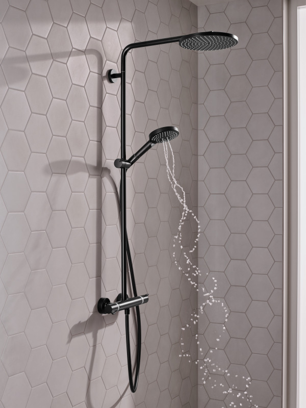 HansGrohe Raindance Select S Duş Kolonu 240 1 Jet, Powderrain, Termostat İle - 27633670 - 5