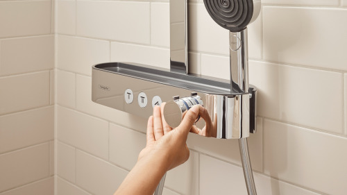 HansGrohe Raindance Select S Duş Kolonu 240 1 Jet, Powderrain, Termostat İle - 27633990 - 3