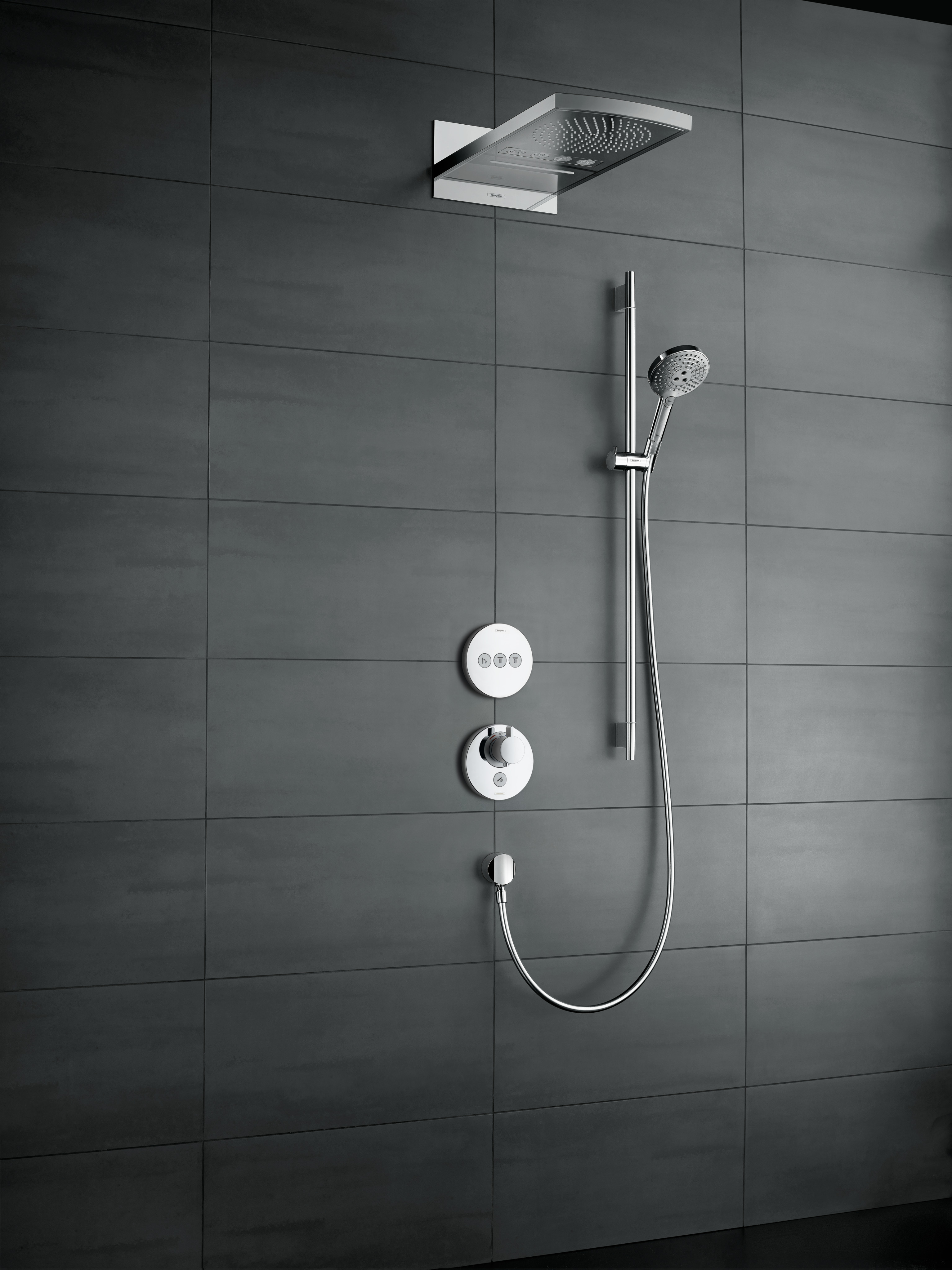 HansGrohe Raindance Select S Duş Seti 120 3 Jet, Ecosmart, 9Lt/Dk, 90 Cm Duş Barı Ve Sabunluk İle - 26633000 - 6