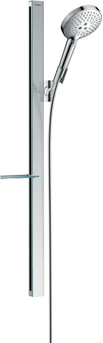HansGrohe Raindance Select S Duş Seti 120 3 Jet, Ecosmart, 9Lt/Dk, 90 Cm Duş Barı Ve Sabunluk İle - 27649000 - 1
