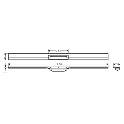 HansGrohe Raindrain Flex Duş Kanalı 1200 Kesilebilir Duvara Montaj - 56054000 - 2