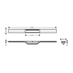 HansGrohe Raindrain Flex Duş Kanalı 800 Kesilebilir Serbest Kurulum İçin - 56044140 - 2