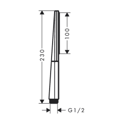 HansGrohe Rainfinity Baton El Duşu 100 1 Jet Ecosmart - 26867340 - 2