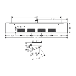 HansGrohe Rainfinity Omuz Duşu 500 1Jet, Duş Rafı İle - 26243700 - 2