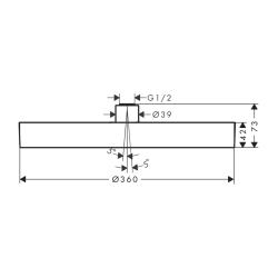 HansGrohe Rainfinity Tepe Duşu 360 1Jet - 26231340 - 2