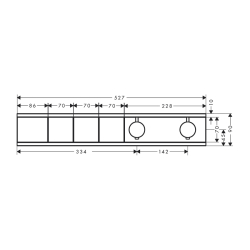 HansGrohe Rainselect Ankastre Termostat 3 Çıkış İçin - 15381700 - 2