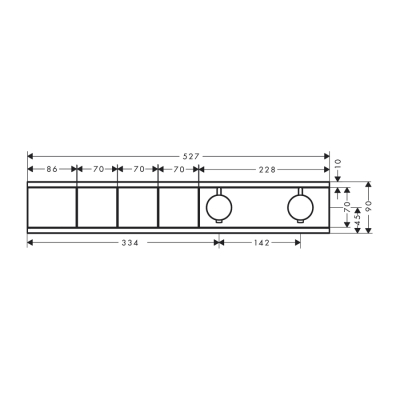 HansGrohe Rainselect Ankastre Termostat 3 Çıkış İçin - 15381700 - 2