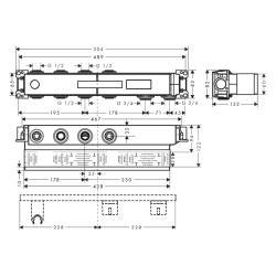 HansGrohe Rainselect İç Set 2 Çıkış İçin - 15310180 - 2