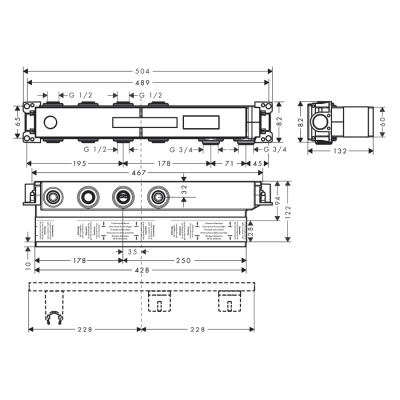 HansGrohe Rainselect İç Set 2 Çıkış İçin - 15310180 - 2