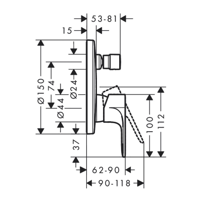 HansGrohe Rebris E - 72469000 - 2