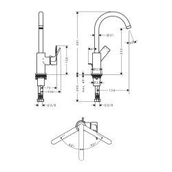 HansGrohe Rebris E - 72576000 - 2