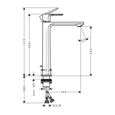 HansGrohe Rebris E - 72581000 - 2