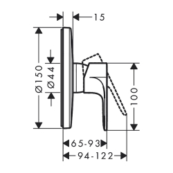 HansGrohe Rebris S - 72667000 - 2