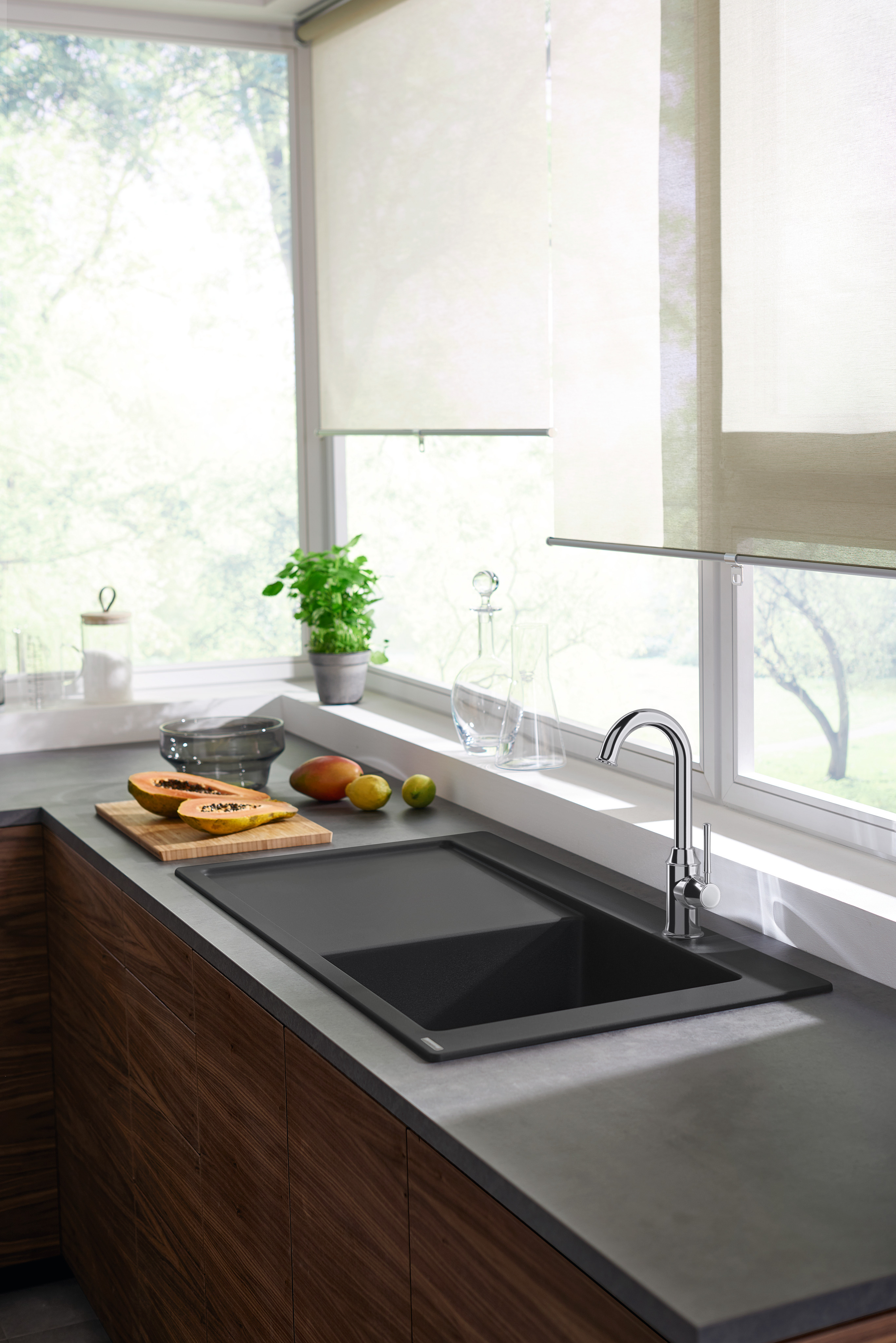 HansGrohe S51 S514 - F450 Ankastre Eviye 450, Damlalıklı - 43314290 - 3