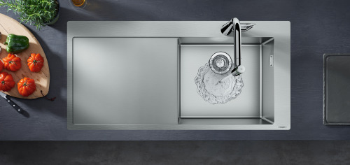 HansGrohe S71 S715 - F450 Ankastre Eviye 450, Damlalıklı - 43306800 - 1