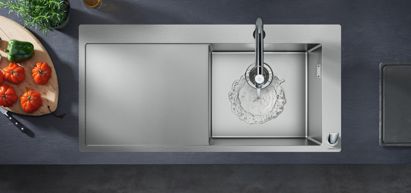 HansGrohe S71 S717 - F450 Ankastre Eviye 450, Damlalıklı - 43307800 - 1