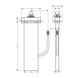 HansGrohe Sbox Küvet Kenarı Ve Set Üstü Küvet İçin İç Set - 13560180 - 2