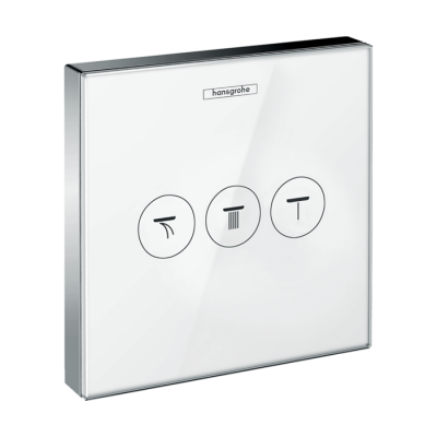 HansGrohe Showerselect Glass Valf Ankastre Montaj, 3 Çıkış İçin - 15736400 - 1