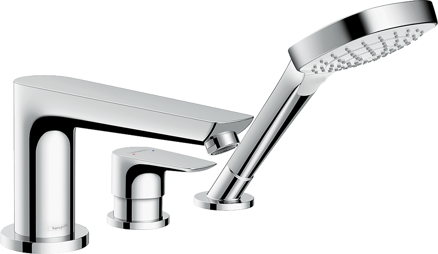 HansGrohe Talis E 3 - Delikli Küvet Kenarı Banyo Bataryası - 71730000 - 1