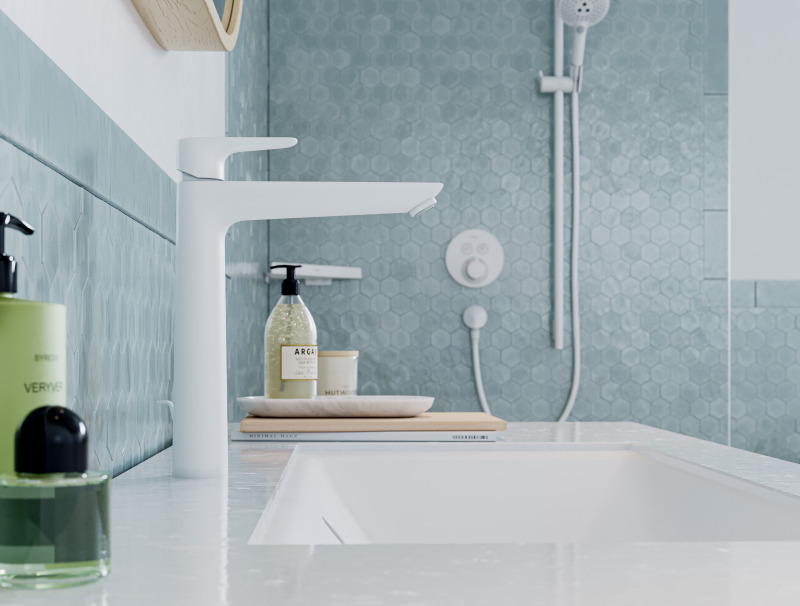 HansGrohe Talis E Tek Kollu Lavabo Bataryası 240 Kumandalı - 71716700 - 2