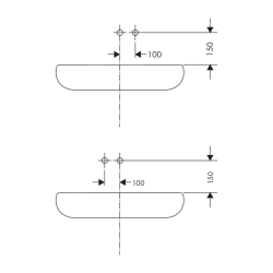 HansGrohe Talis E Tek Kollu Lavabo Bataryası Ankastre Duvara Monte, 16.5 Cm Gaga İle - 71732000 - 2