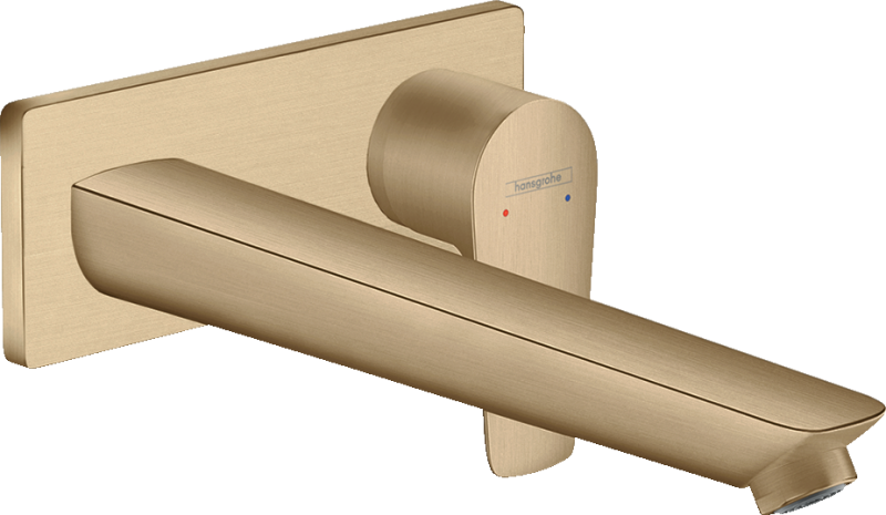 HansGrohe Talis E Tek Kollu Lavabo Bataryası Ankastre Duvara Monte, 22.5 Cm Gaga İle - 71734140 - 1