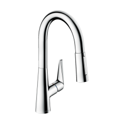 HansGrohe Talis M51 Tek Kollu Eviye Bataryası 160, Çekilebilir El Duşu, 2Jet, Sbox - 73850000 - 1