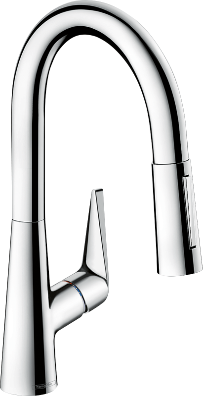 HansGrohe Talis M51 Tek Kollu Eviye Bataryası 160, Çekilebilir El Duşu, 2Jet, Sbox - 73850000 - 1