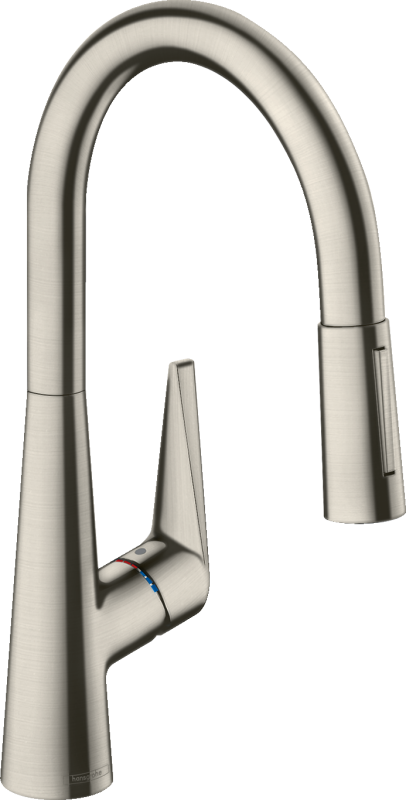 HansGrohe Talis M51 Tek Kollu Eviye Bataryası 200, Çekilebilir El Duşu, 2Jet - 72813800 - 1