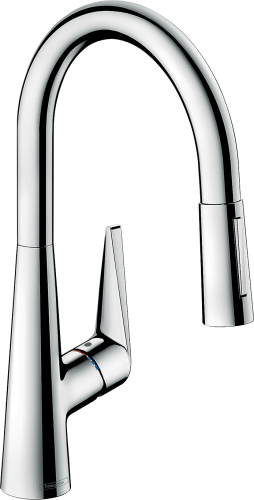 HansGrohe Talis M51 Tek Kollu Eviye Bataryası 200, Eco, Çekilebilir El Duşu, 2Jet - 72817000 - 1